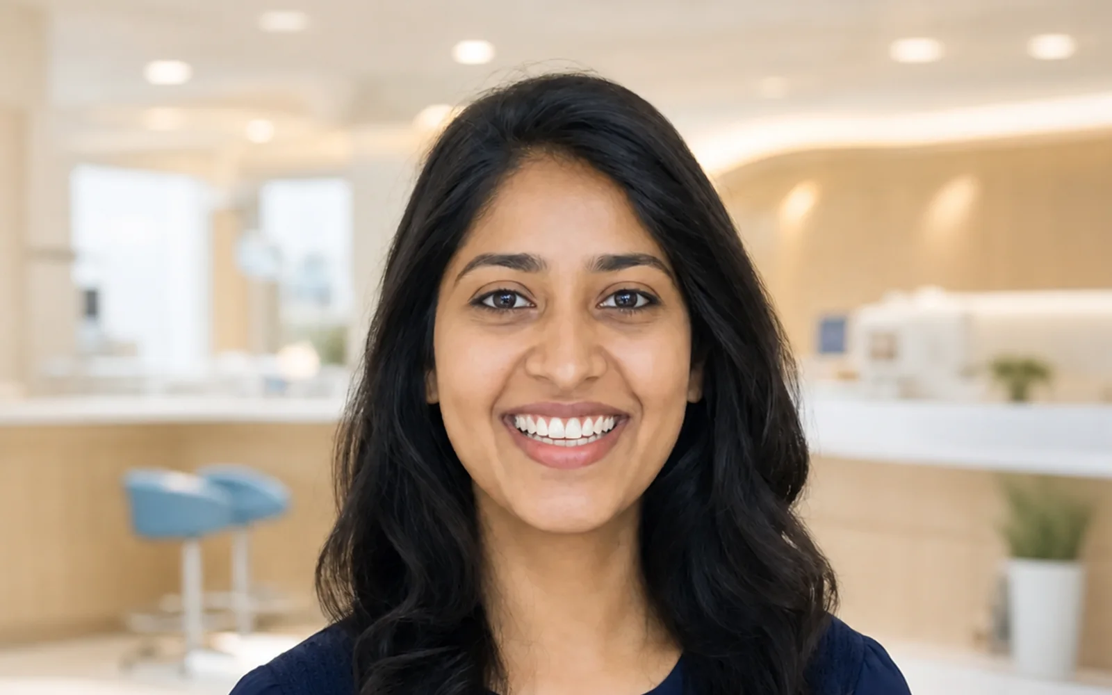 Illustrative AI-generated smile used in the White & Co. Smile Studio